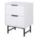 Mesa de cabeceira YLVA com 2 gavetas branca Mesa de cabeceira YLVA com 2 gavetas branca Branco