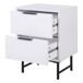 Mesa de cabeceira YLVA com 2 gavetas branca Mesa de cabeceira YLVA com 2 gavetas branca Branco