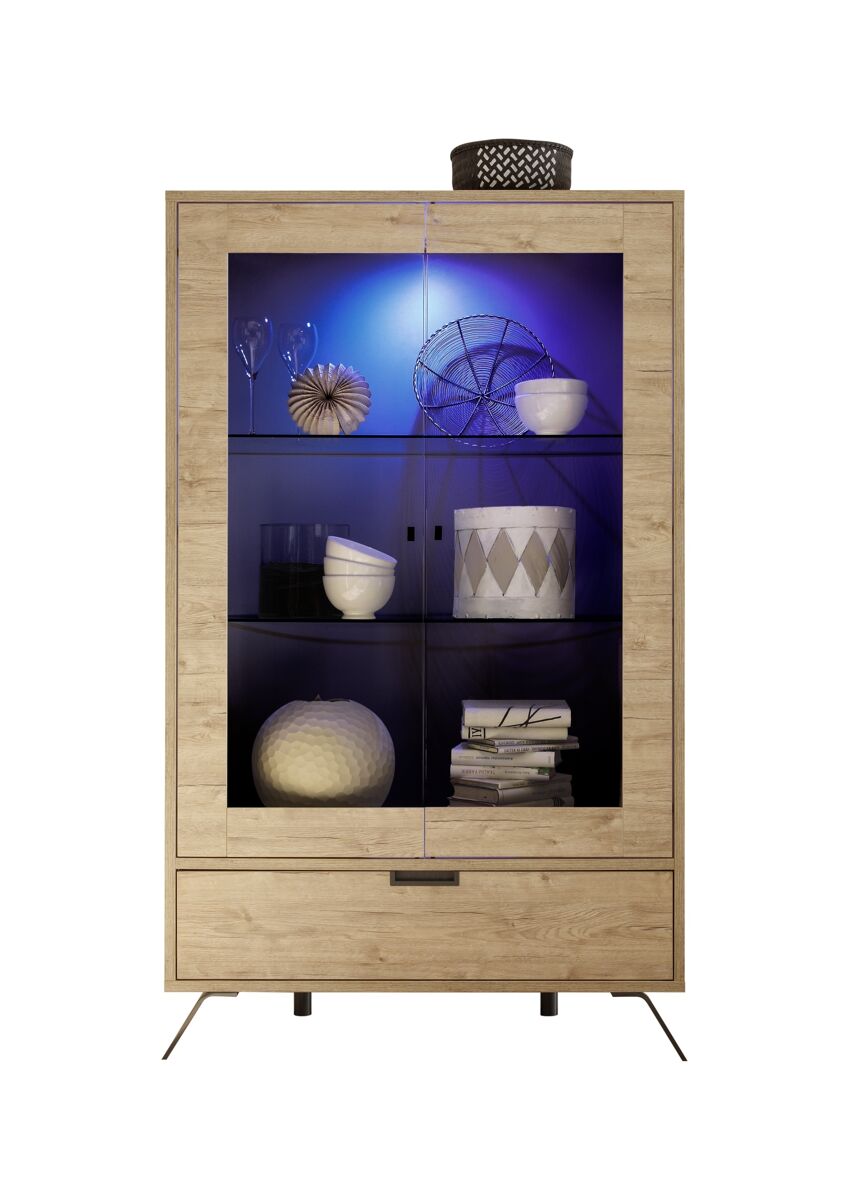 Armário expositor 2 portas e 1 gaveta PALMA