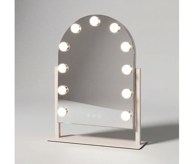 Espelho tania led 11 luzes 47,5x36,5cm marca conforama - conforama