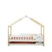 Cama nido de madeira maciça WOOD 90x190cm em branco natural Cama nido de madeira maciça WOOD 90x190cm em branco natural Branco/ Madeira