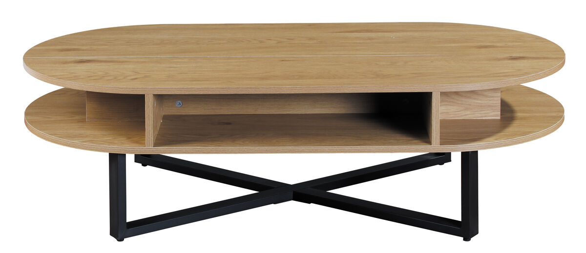 Mesa de centro elevável cor carvalho LIA