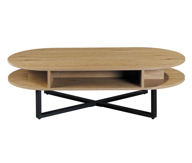 Mesa de centro elevável cor carvalho lia