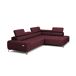 Sofá de canto com relax elétrico PALLADIO Sofá de canto com relax elétrico PALLADIO Vermelho