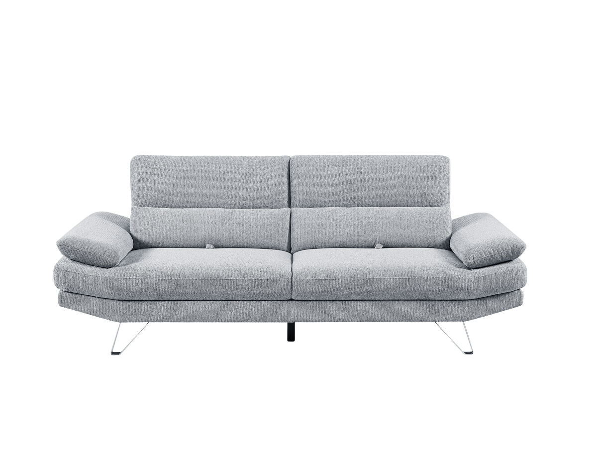 Sofá de 3 lugares MARTIN cinzento claro