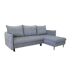 Chaise longue com cama RUDY reversível 3 lugares cinza escuro Chaise longue com cama RUDY reversível 3 lugares cinza escuro Cinza Escuro