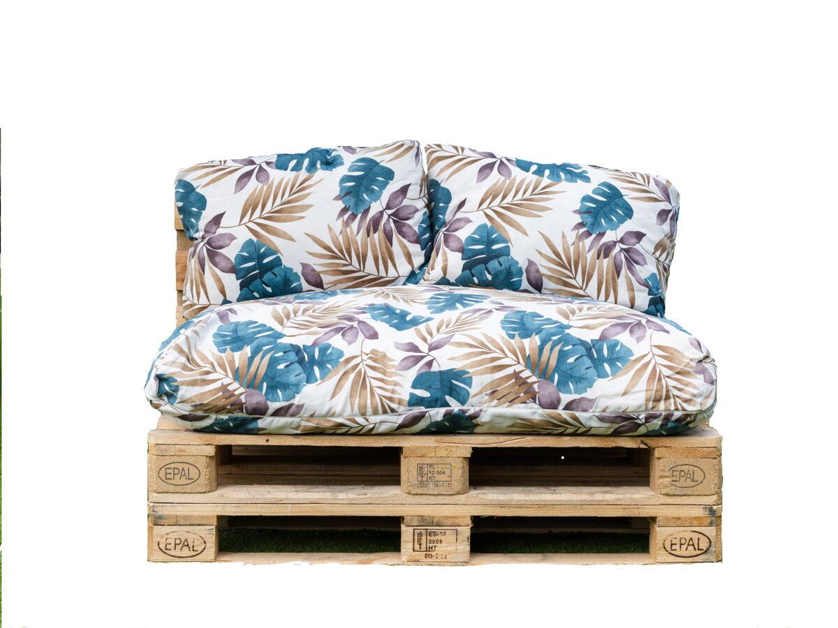 Conjunto de 3 almofadas de paletes COZY