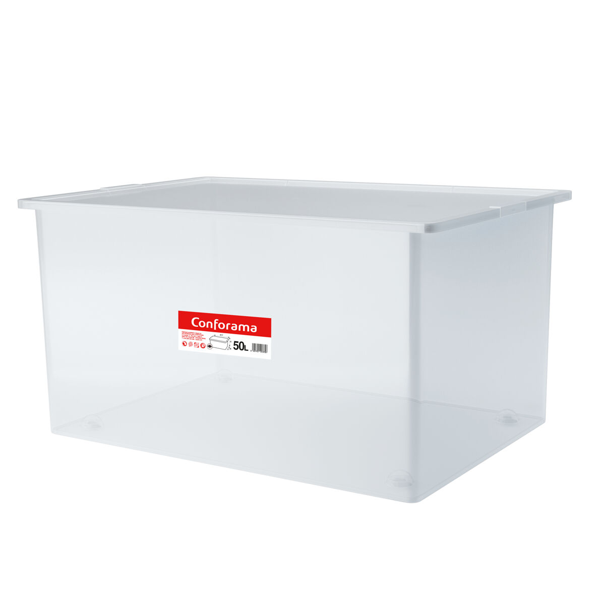 Caixa de arrumação de plástico de 50 litros da marca JUYPAL