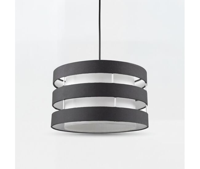 Candeeiro de teto ferret ii 50cm preto marca conforama - conforama