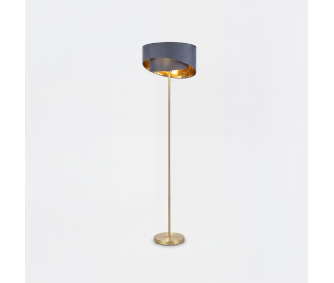Candeeiro de pé hakura ii 151cm cinza e dourado marca conforama - conforama