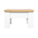 Mesa de centro extensível FILIPPA 75x47x75cm Mesa de centro extensível FILIPPA 75x47x75cm Branco/ Madeira
