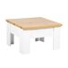 Mesa de centro extensível FILIPPA 75x47x75cm Mesa de centro extensível FILIPPA 75x47x75cm Branco/ Madeira