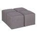 Conjunto de mesa de centro com puffs IDARA cor preta Conjunto de mesa de centro com puffs IDARA cor preta Preto / Cinza