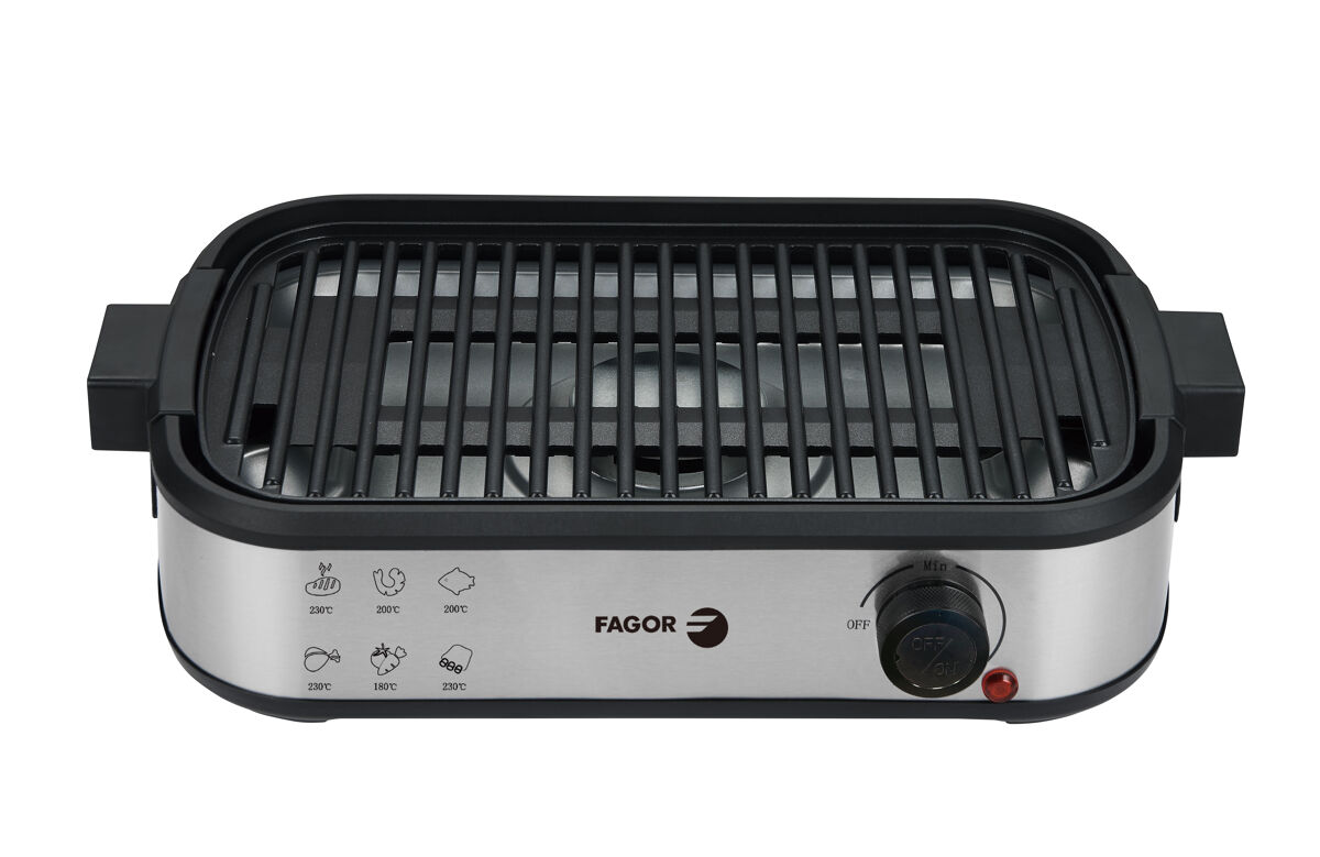 Grelhador FAGOR FGE1560 SMOKEFREE 1800W com extrator de fumo