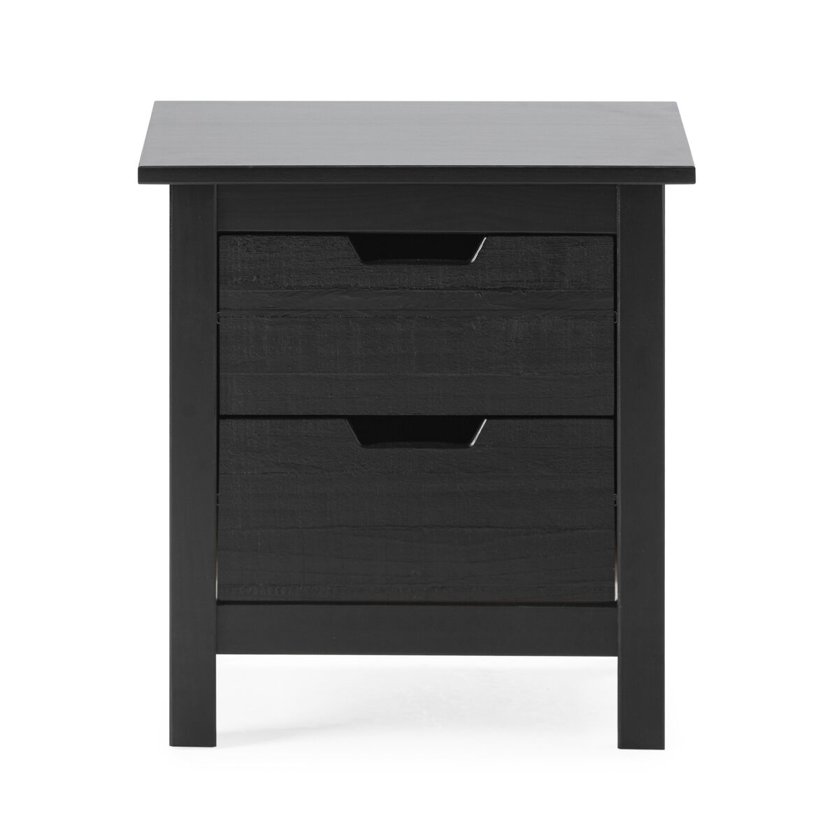 Mesa de cabeceira julieta 2 gavetas preto