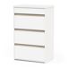 Cómoda simple CLYDE com gavetas branco Cómoda simple CLYDE com gavetas branco Branco