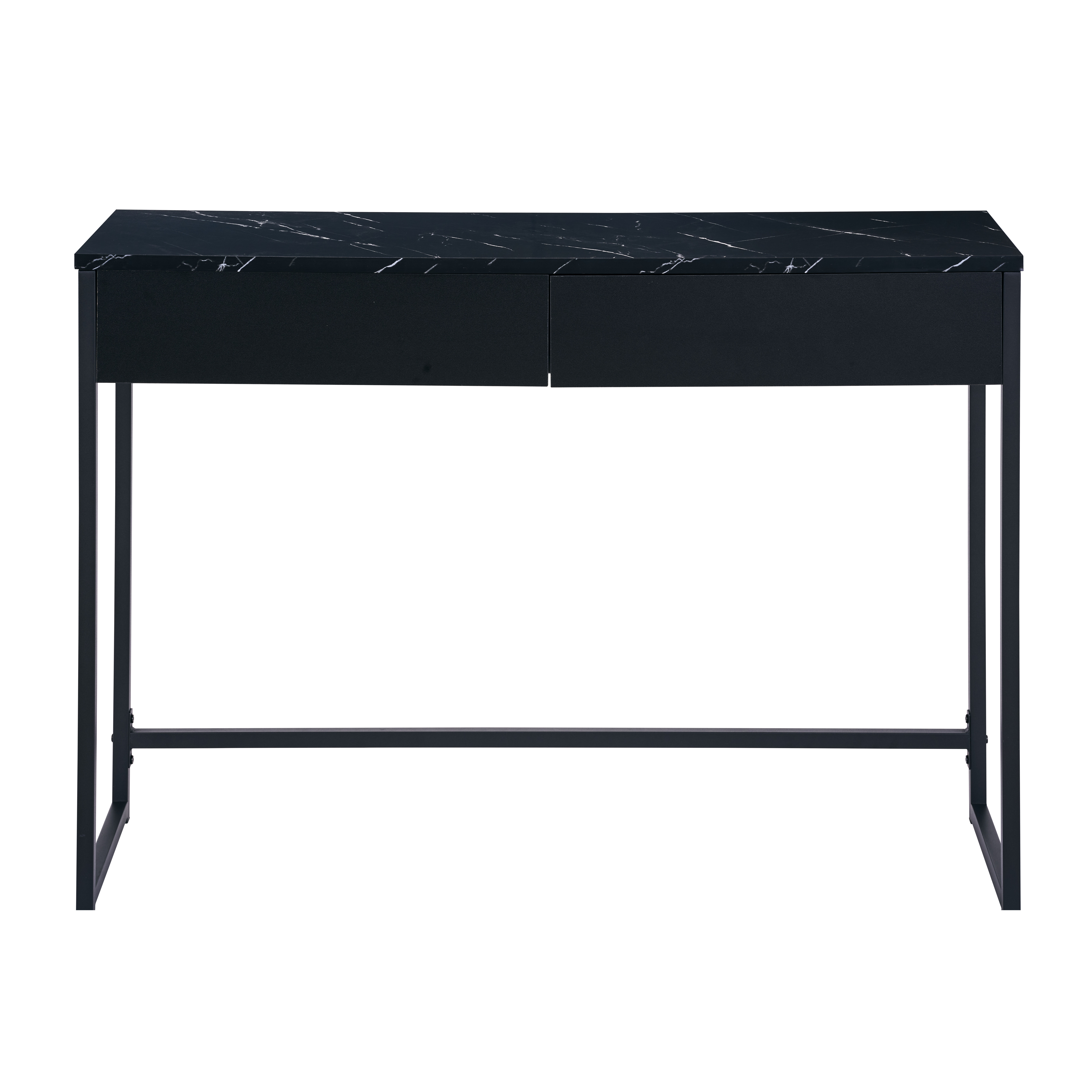 Consola com 2 gavetas cor preto LINA