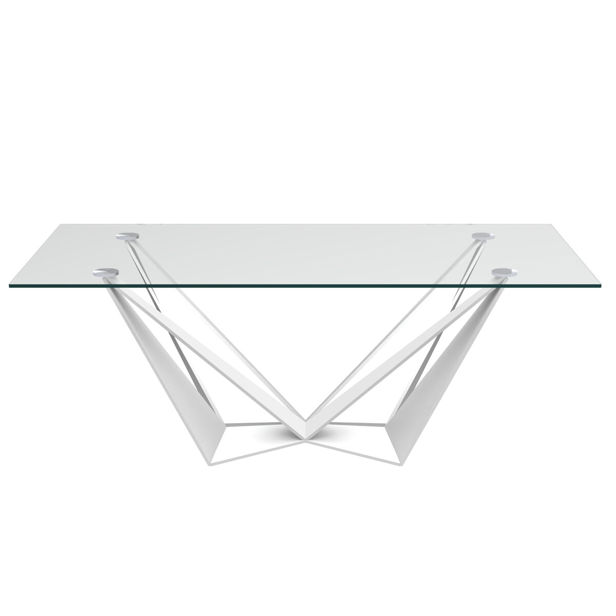 Mesa de jantar em vidro MILENIUM