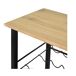 Conjunto de mesa alta com 2 bancos DETROIT Conjunto de mesa alta com 2 bancos DETROIT Preto/ Madeira