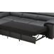 Sofá de canto com cama MAYA Sofá de canto com cama MAYA Preto