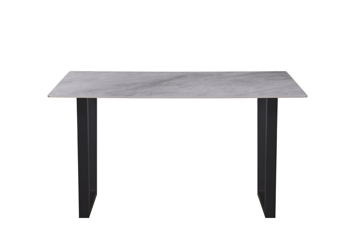 Mesa de jantar fixa MILLIE cor cinza 
