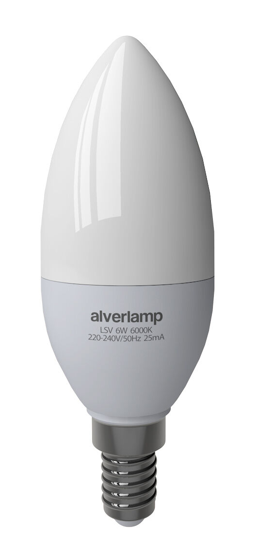 Lâmpada led VELA 6W E14 6000K marca ALVERLAMP