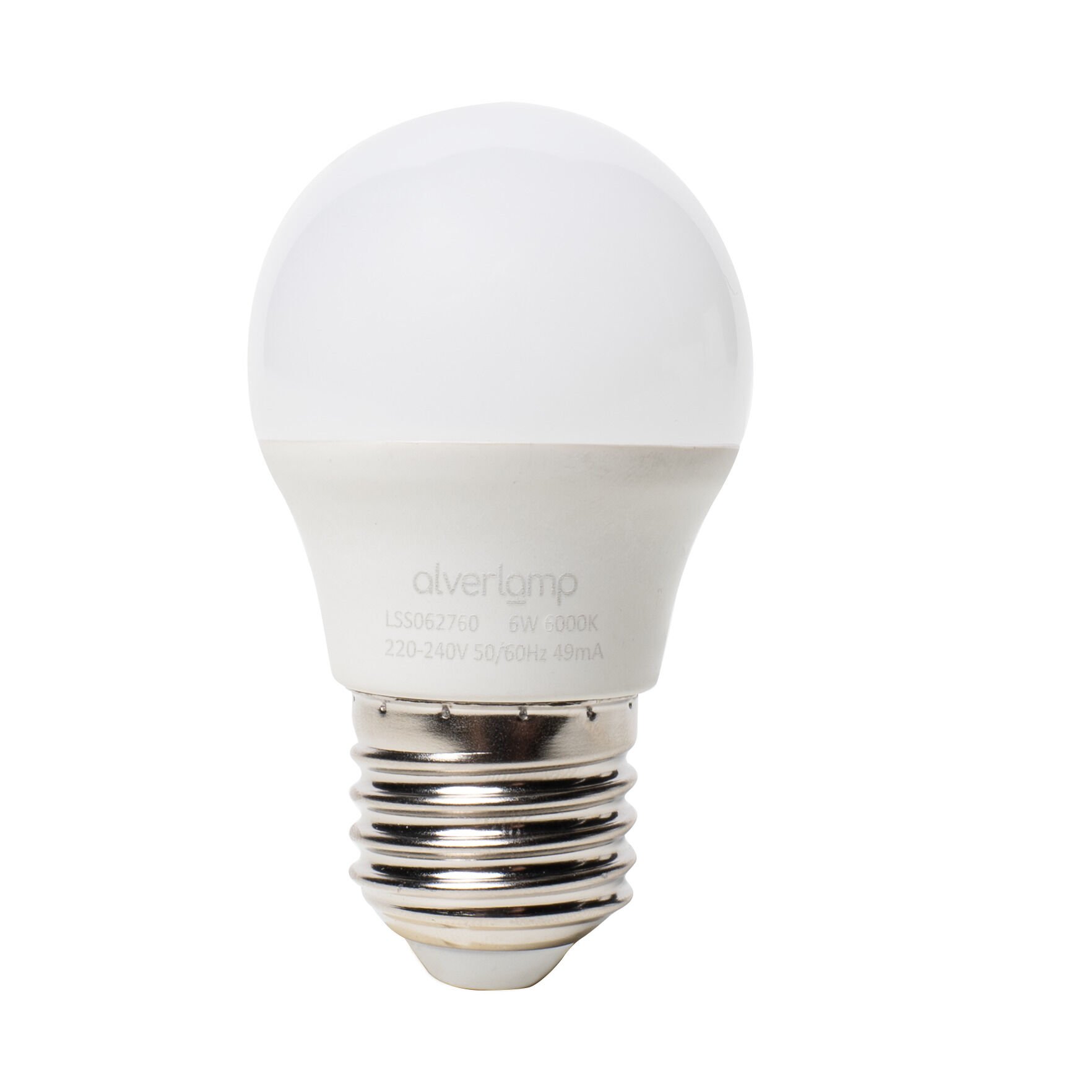 Lâmpada led ESFÉRICA 6W E27 6000K marca ALVERLAMP