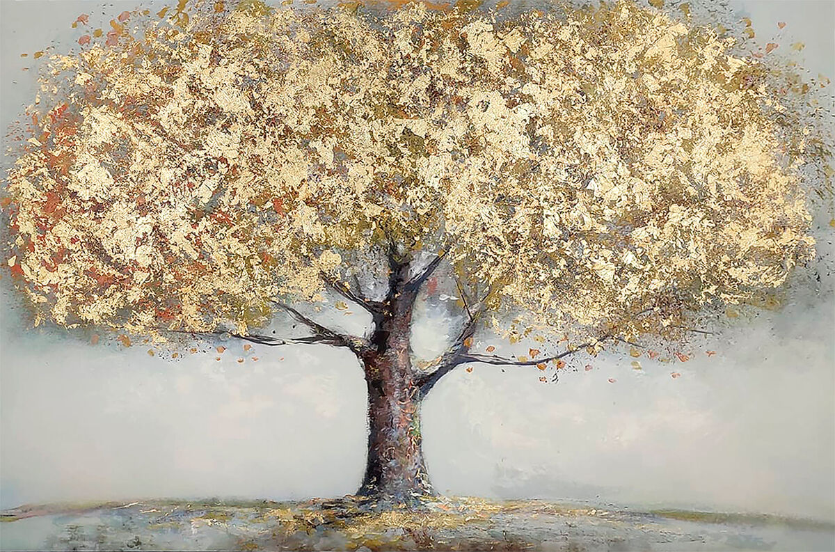Pintura original ARBOL DORADO XXL 118cm da marca MARCOMUEBLE