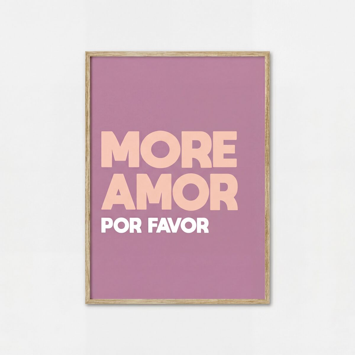Pintura arte deco MORE AMOR 40x30cm de MARCOMUEBLE