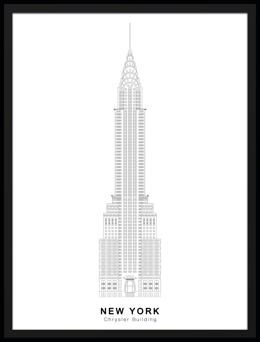 Pintura CHRYSLER BUILDING 40x30cm marca MARCOMUEBLE