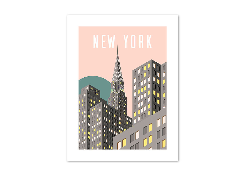 Gravura NEW YORK 40x30cm marca MARCOMUEBLE 