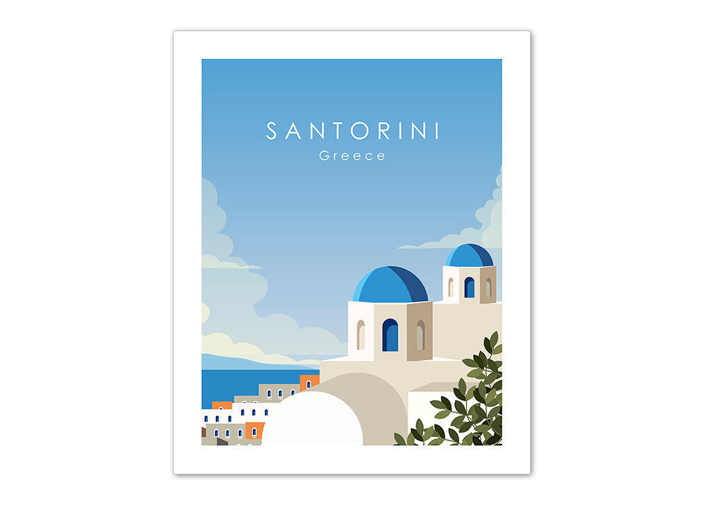 Gravura SANTORINI 50x40cm marca MARCOMUEBLE