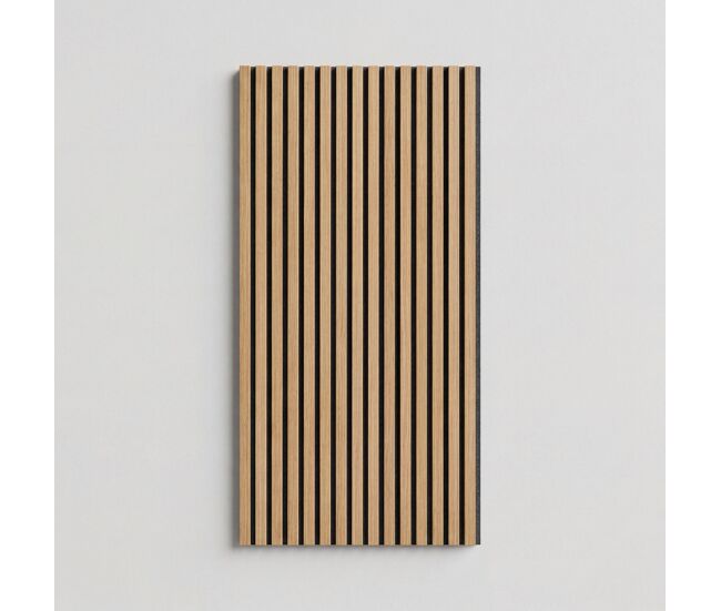 Set de 2 painéis acústicos nordic 60,5x240cm preto e madeira