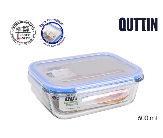 Tupperware quttin 17,5x13cm vidro transparente