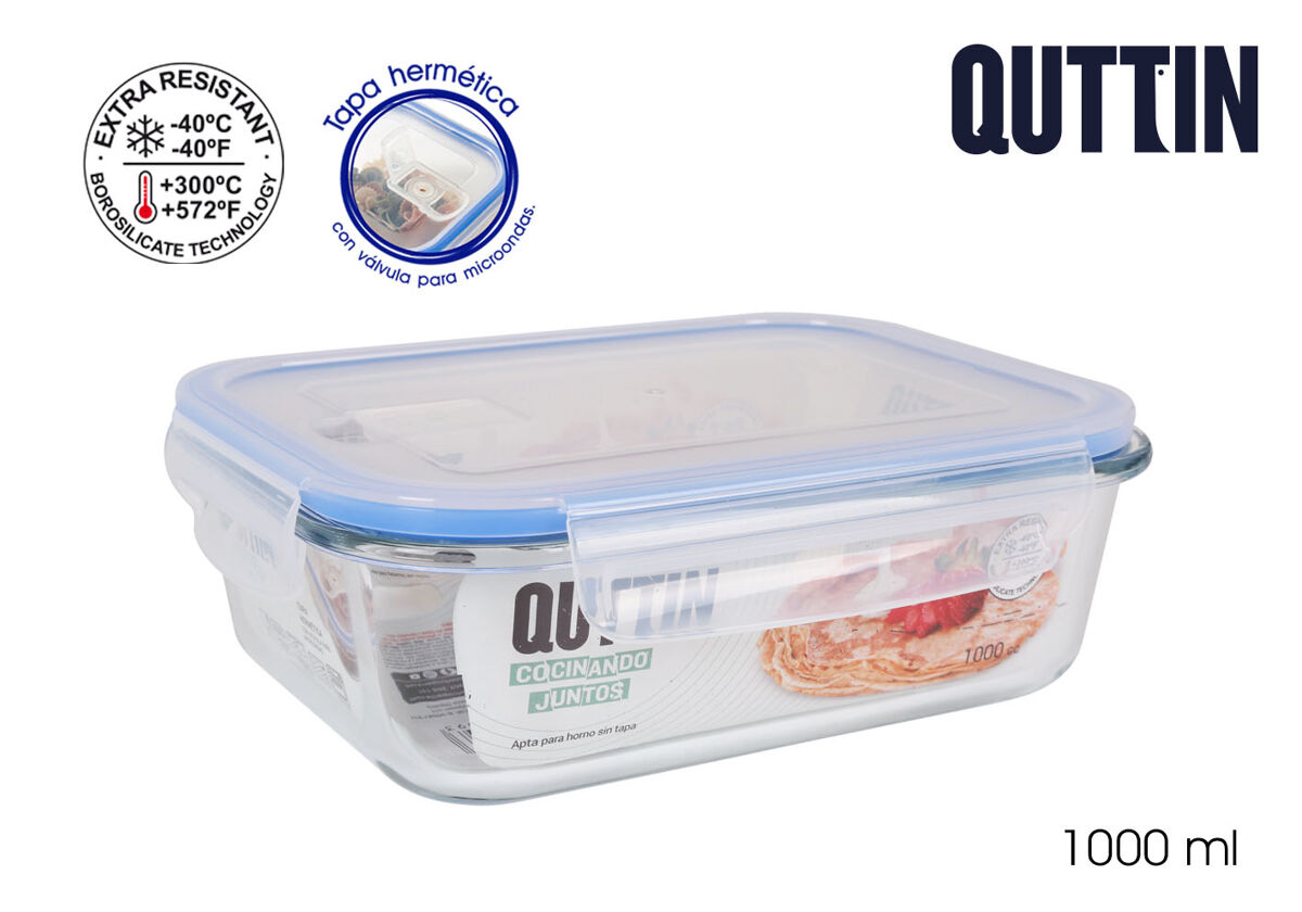 Tupperware QUTTIN vidro transparente