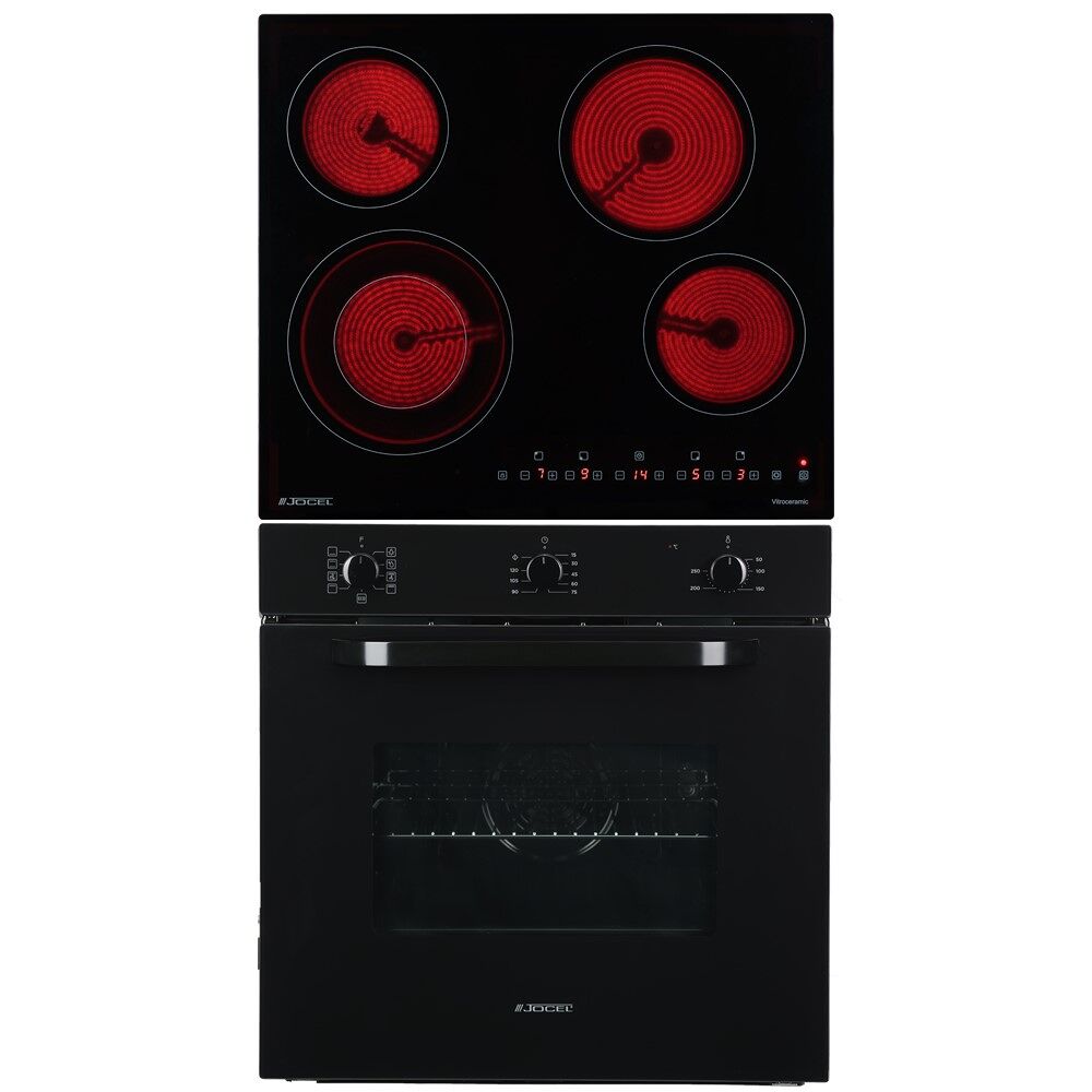 Conjunto forno e placa vitrocerâmica jocel jpk4ev200471