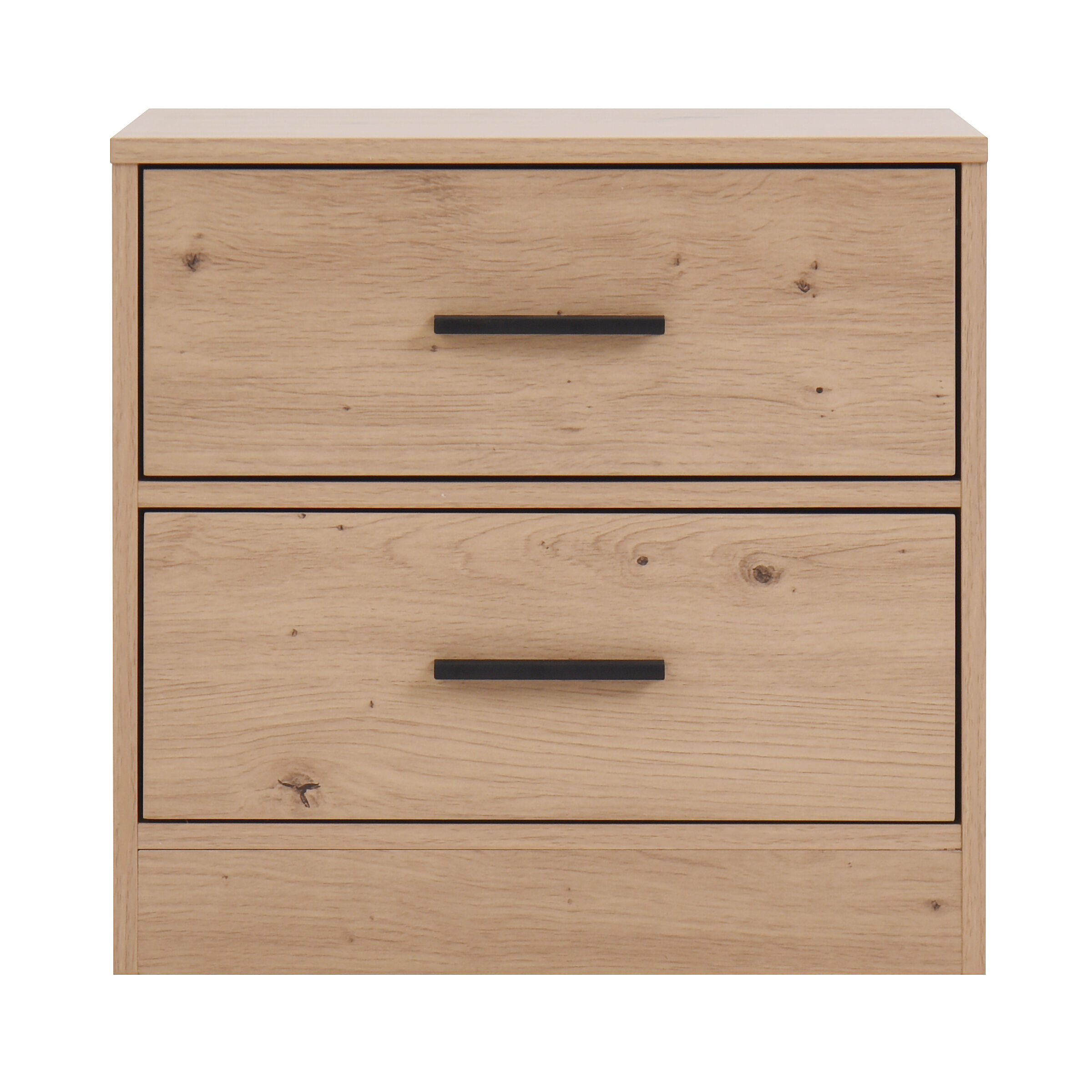 Mesa de cabeceira NELS com 2 gavetas