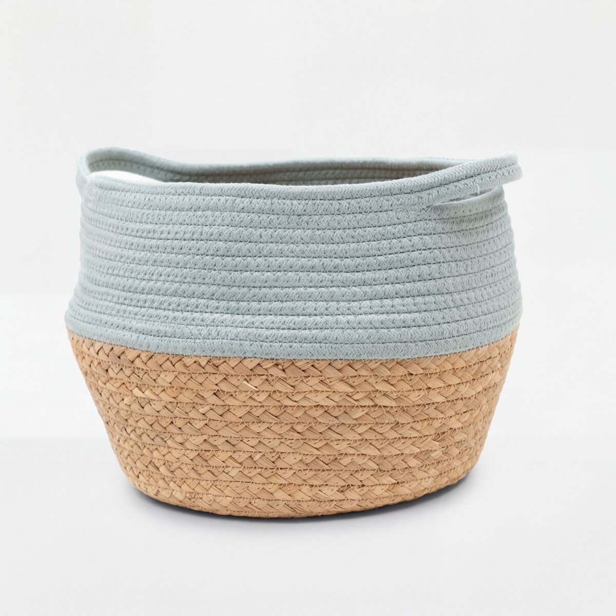 Cesta de fibra vegetal e algodão BAILEN