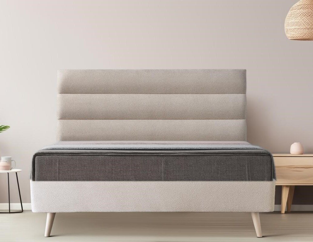 Cabeceira GRECO 160x117x6cm marfim borrego