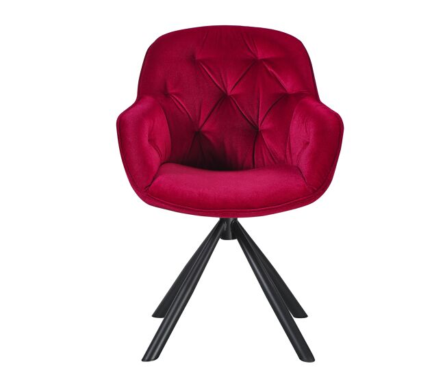 Conjunto de 2 cadeiras silvia cor rouge