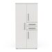Roupeiro VERSATIL 90x188cm 3 portas e 2 gavetas branco Roupeiro VERSATIL 90x188cm 3 portas e 2 gavetas branco Branco