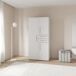 Roupeiro VERSATIL 90x188cm 3 portas e 2 gavetas branco Roupeiro VERSATIL 90x188cm 3 portas e 2 gavetas branco Branco