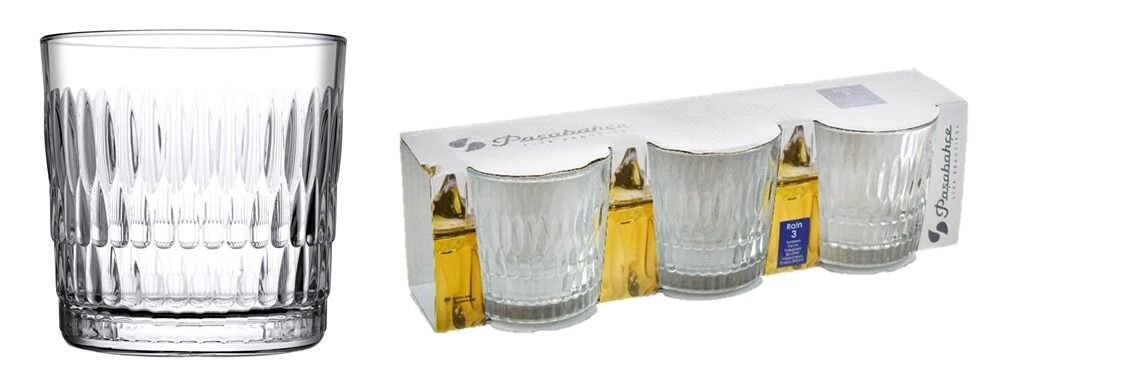 Conjunto de 3 copos RAIN 30 cl marca PASABAHCE