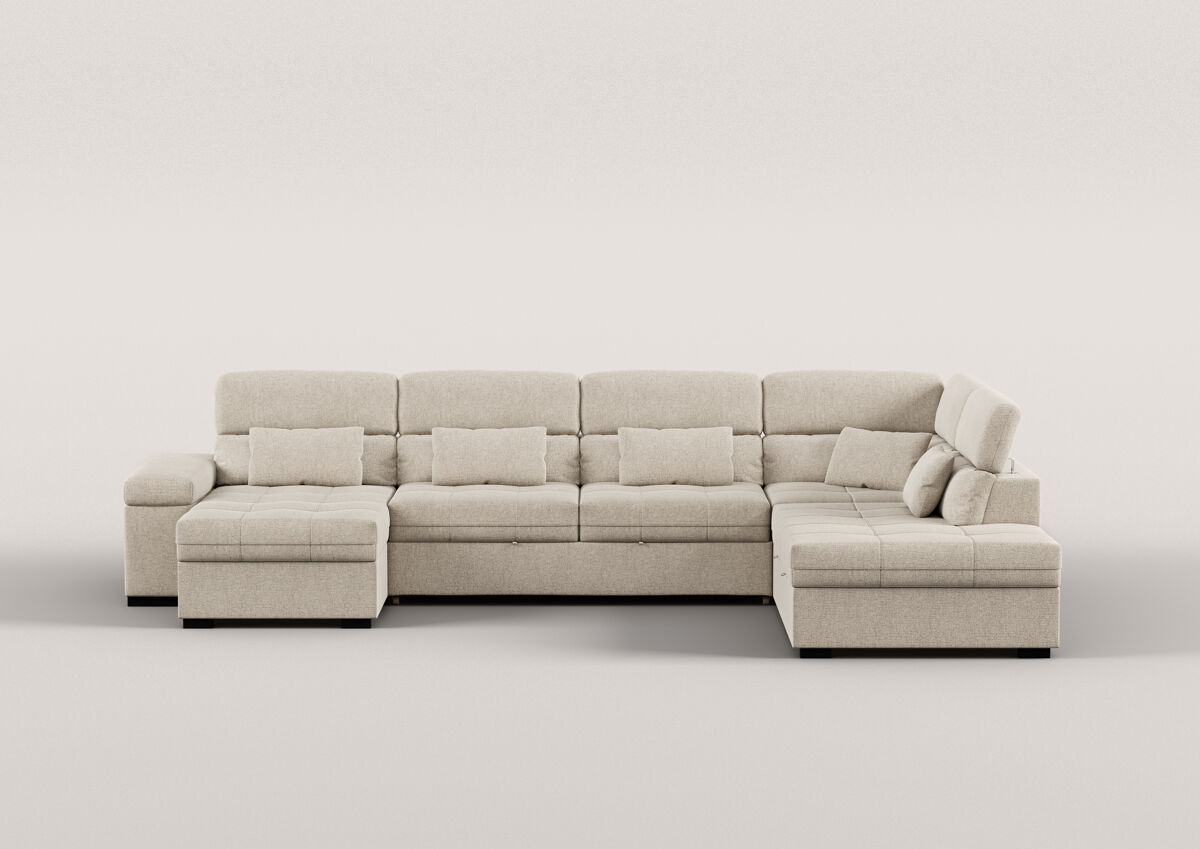 Sofá de canto em U STEWART XXL