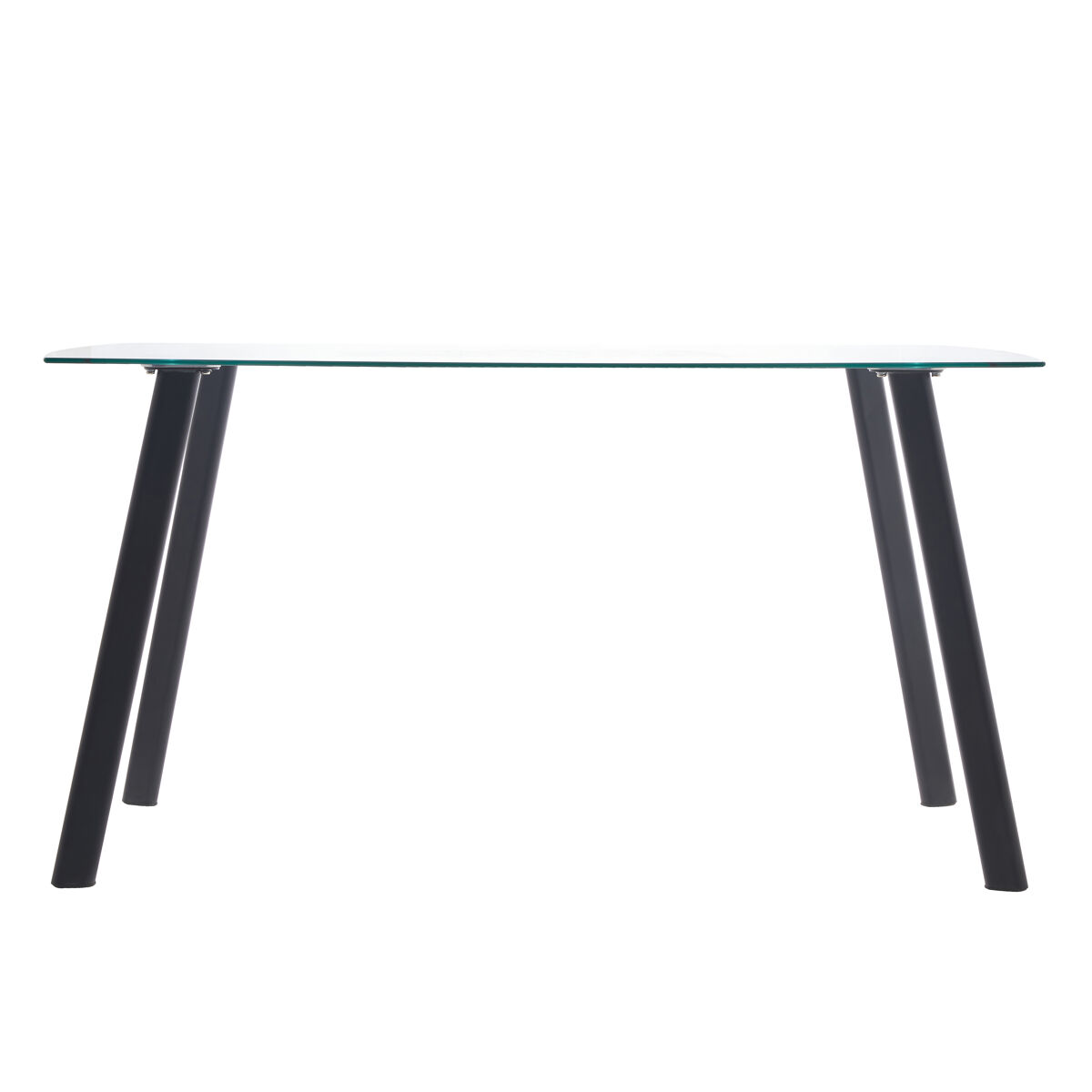 Mesa de jantar retangular em vidro Atlas