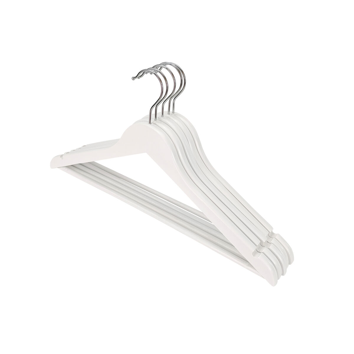 Conjunto de 8 cabides em madeira 44,5x1,2x23cm