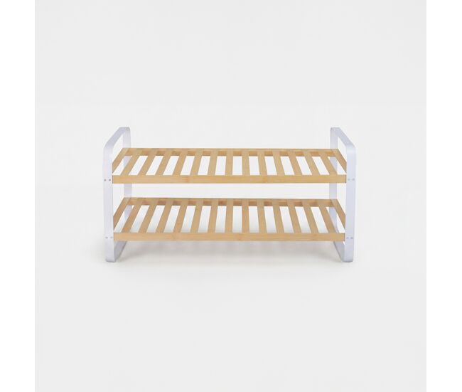 Sapateira marlon com 2 prateleiras 66x29x33,5cm branco - conforama