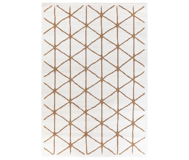 Tapete de poliéster rombos 160x230cm