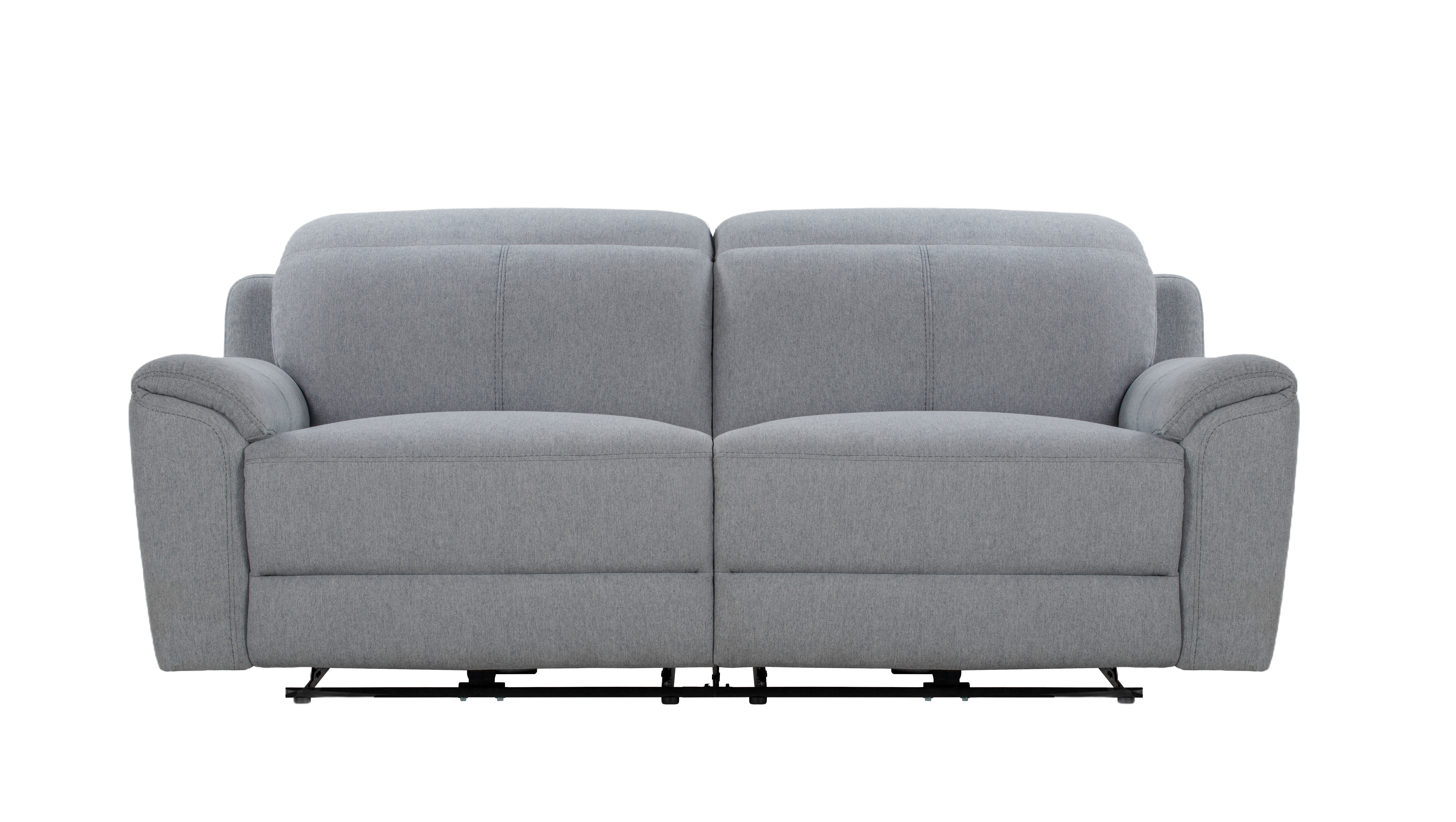 Sofá relax JAXON 3 lugares e 2 assentos relax elétricos cinzento