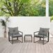 Conjunto de jardim DOMINICA com 2 cadeirões e mesa Conjunto de jardim DOMINICA com 2 cadeirões e mesa Cinza